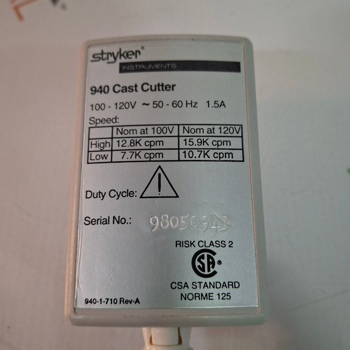 Stryker 940 Cast Cutter
