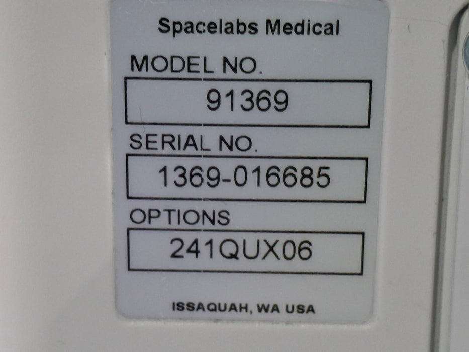 Spacelabs Healthcare Ultraview SL 91369 Monitor