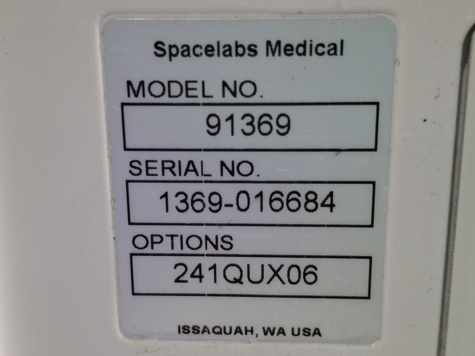Spacelabs Healthcare Ultraview SL 91369 Monitor