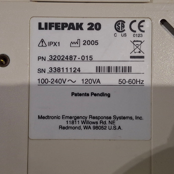 Physio-Control LifePak 20 Defibrillator