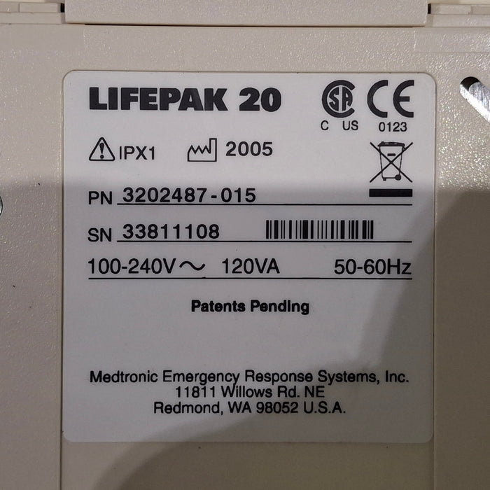 Physio-Control LifePak 20 Defibrillator