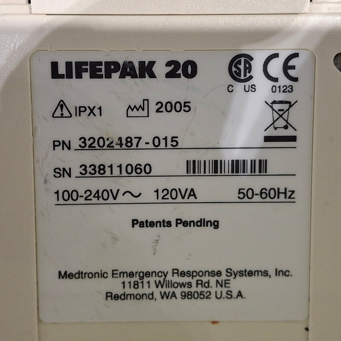 Physio-Control LifePak 20 Defibrillator