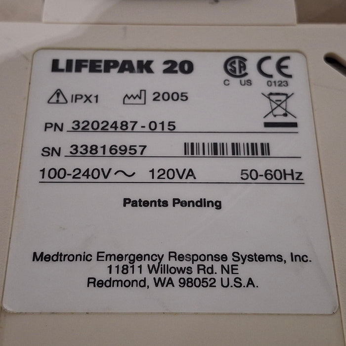 Physio-Control LifePak 20 Defibrillator