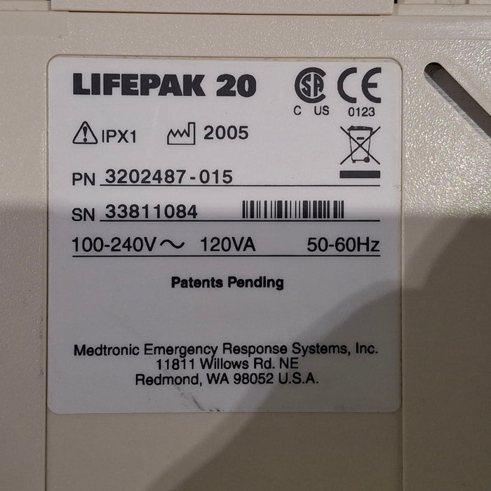 Physio-Control LifePak 20 Defibrillator