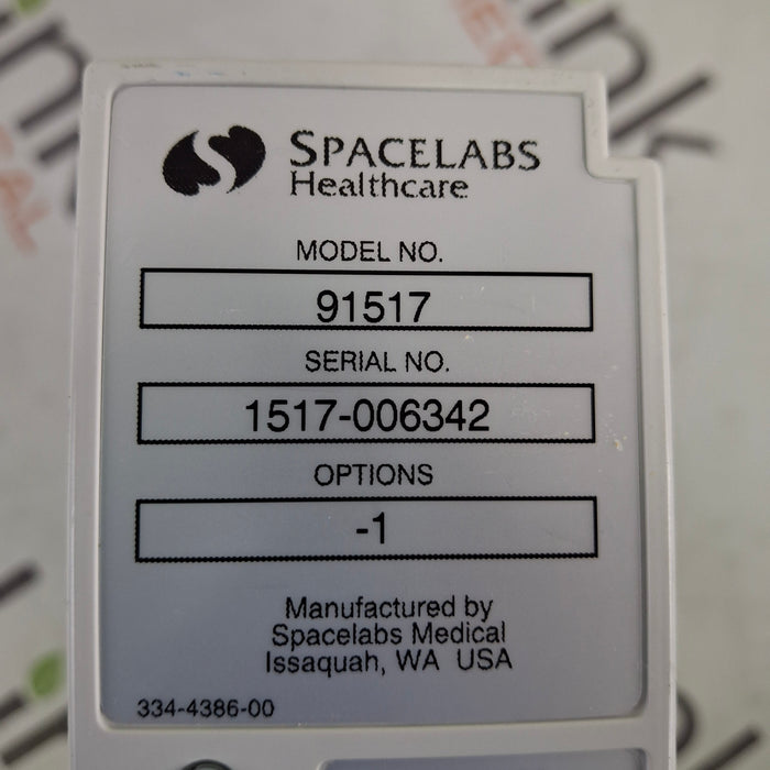 Spacelabs Healthcare Ultraview SL 91517 Multigas Analyzer