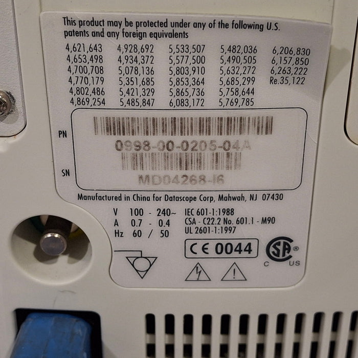 Mindray Datascope Duo Patient Monitor