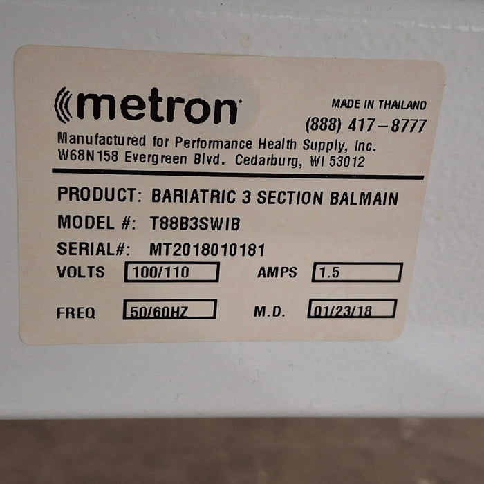 Metron Medical Bariatric 3 Section Treatment Table