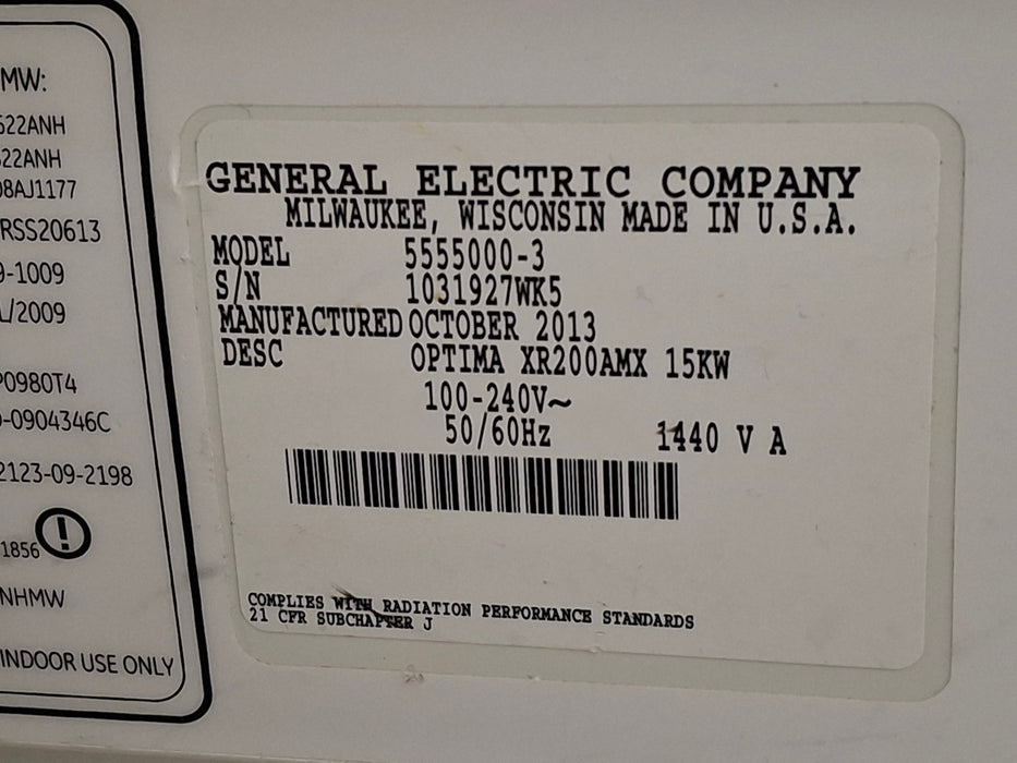 GE Healthcare Optima XR200 Portable X-ray