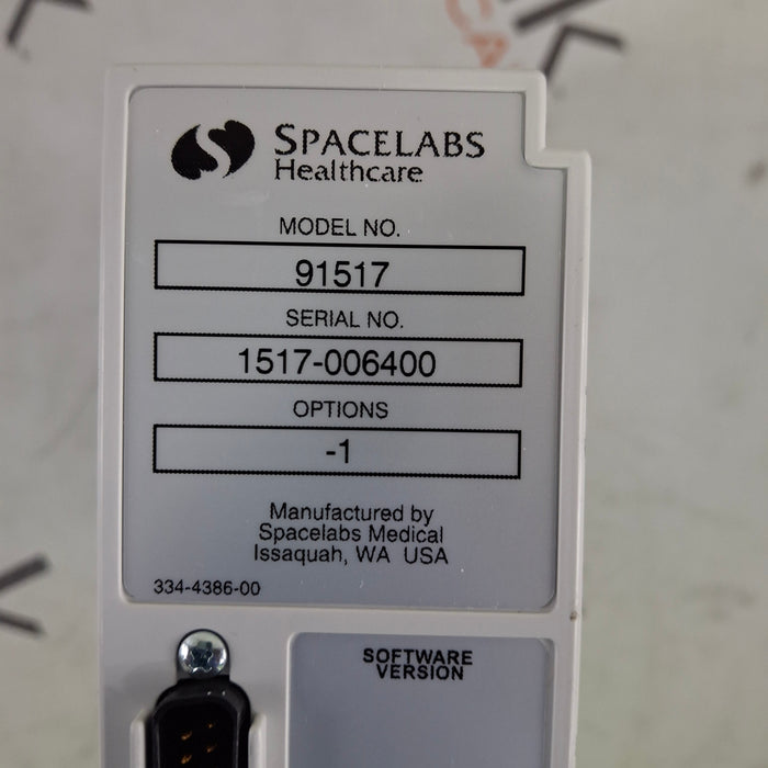 Spacelabs Healthcare Ultraview SL 91517 Multigas Analyzer