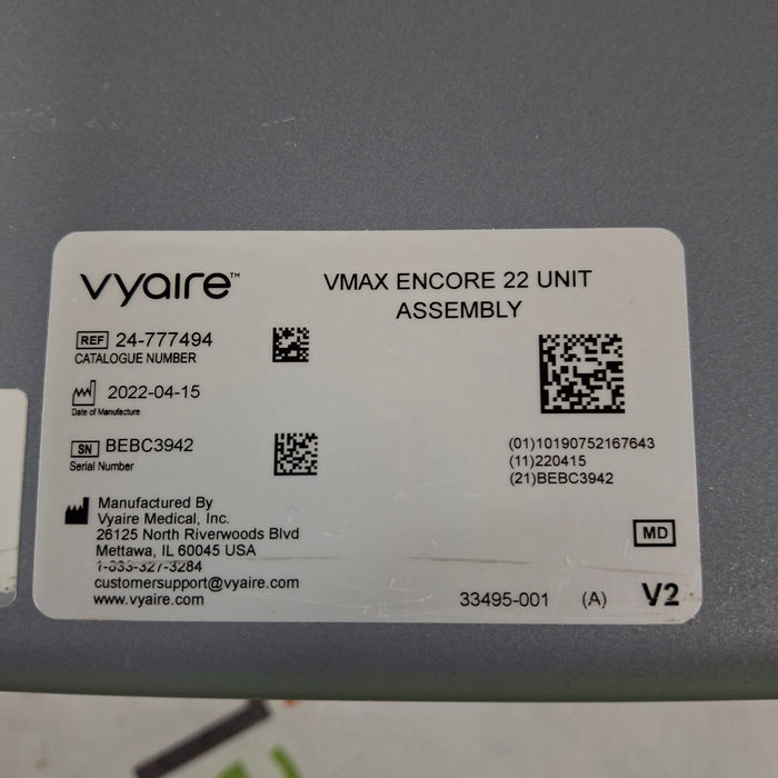 CareFusion 24-777494 Vmax Encore 22 Analyzer Assembly