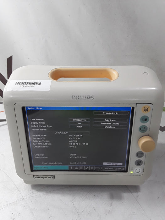 Philips Suresigns VS3 Vital Signs Monitor