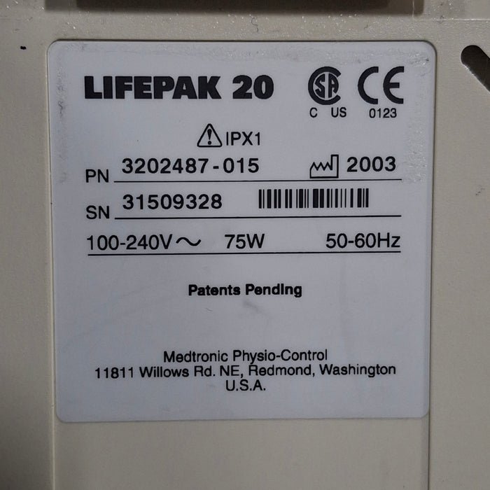 Physio-Control LifePak 20 Defibrillator