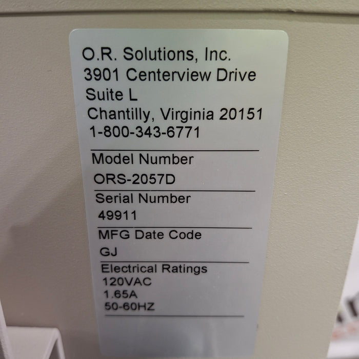 OR Solutions ORS-2057D -G Solution Warmer