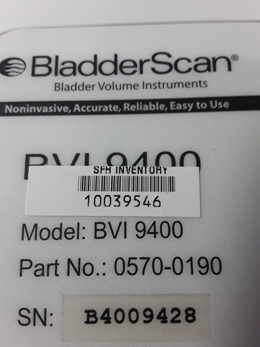 Verathon Medical, Inc BVI 9400 Bladderscan