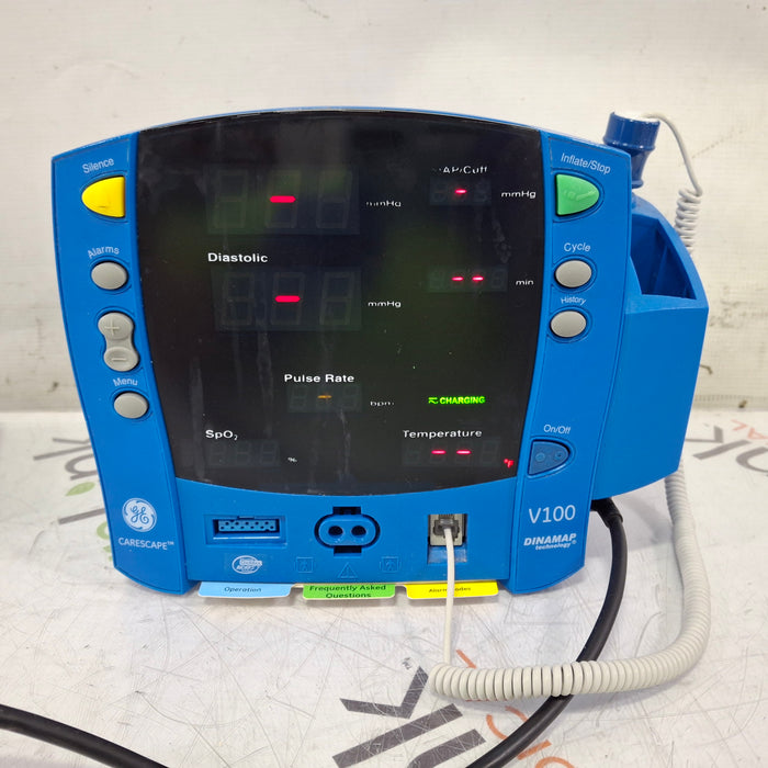 GE Healthcare Dinamap V100 - NIBP, SpO2, Temp Vital Signs Monitor
