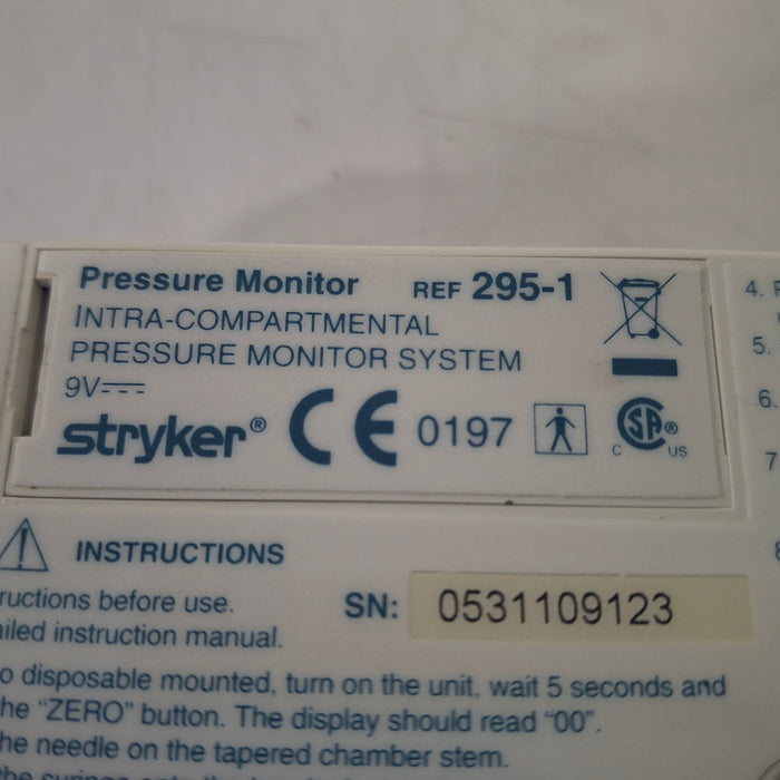 Stryker 295-1 Pressure Monitor