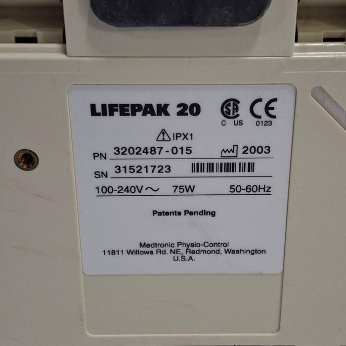 Physio-Control LifePak 20 Defibrillator