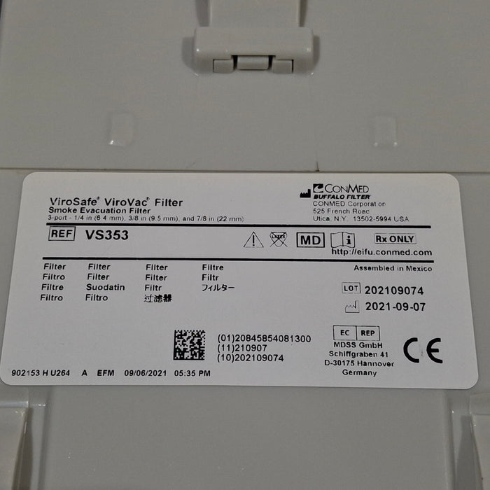 Buffalo Filter ViroVac Smoke Evacuation System