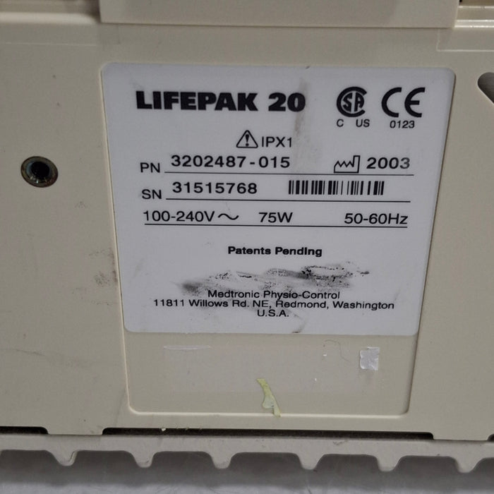 Physio-Control LifePak 20 Defibrillator