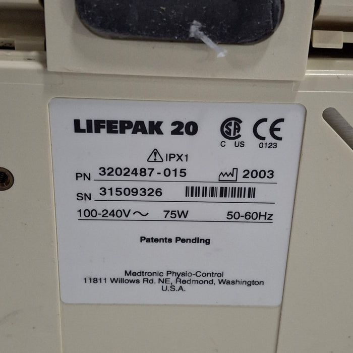 Physio-Control LifePak 20 Defibrillator