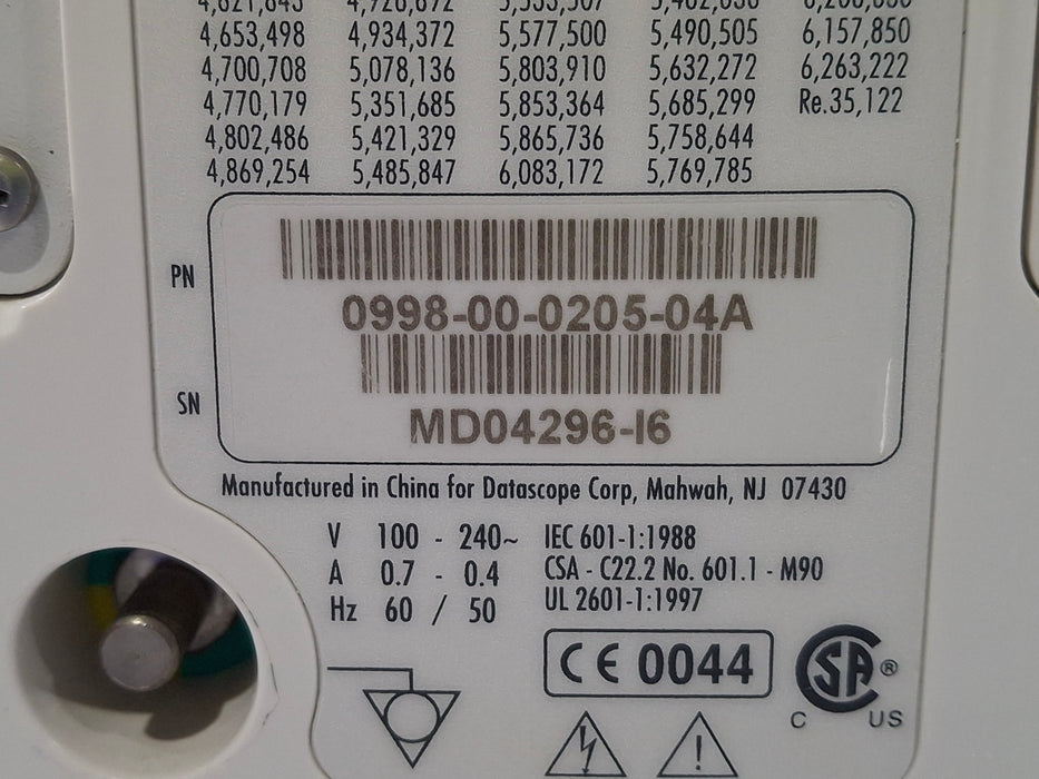 Mindray Datascope Duo Patient Monitor