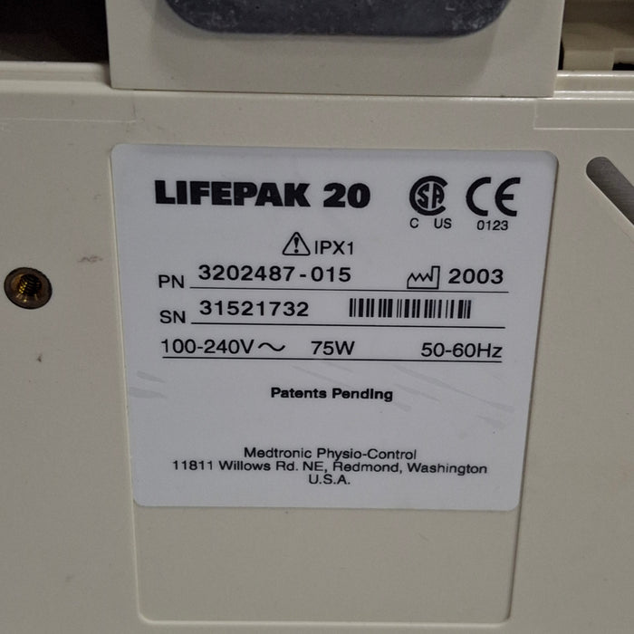 Physio-Control LifePak 20 Defibrillator