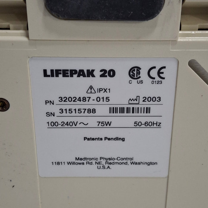 Physio-Control LifePak 20 Defibrillator