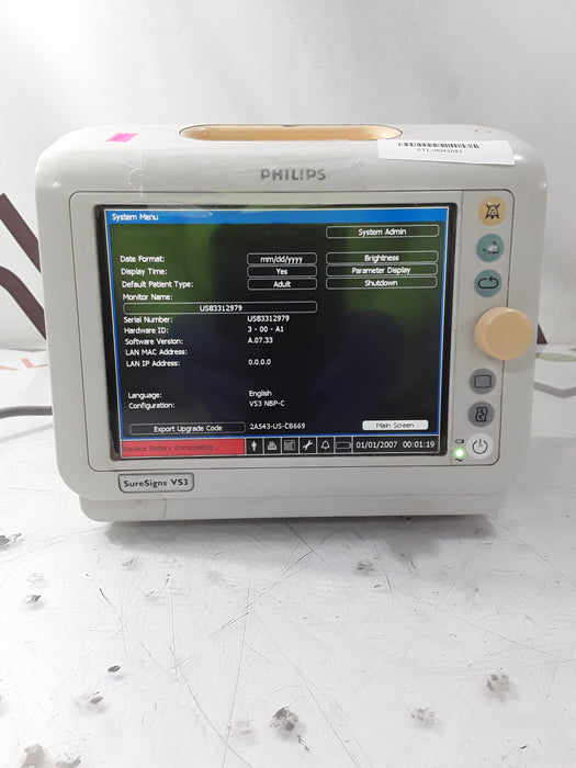Philips Suresigns VS3 Vital Signs Monitor