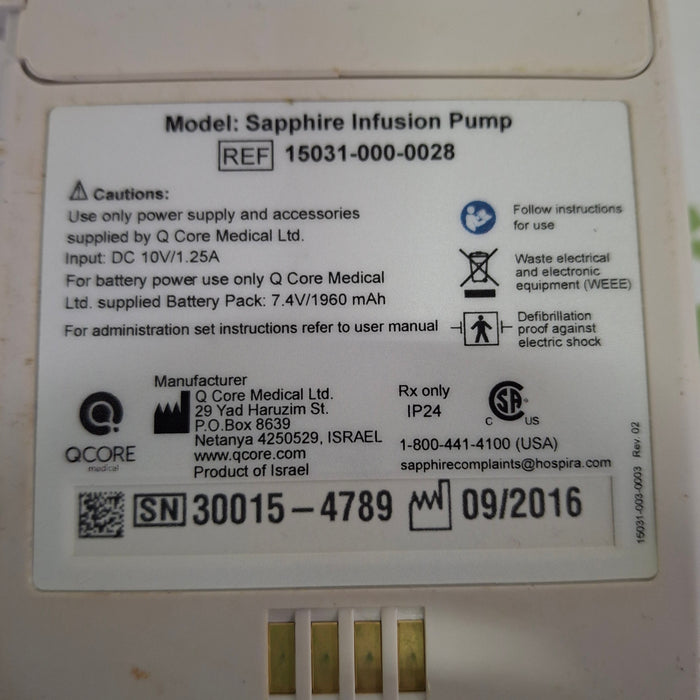 QCore Medical Sapphire Multi-Therapy Infusion Pump