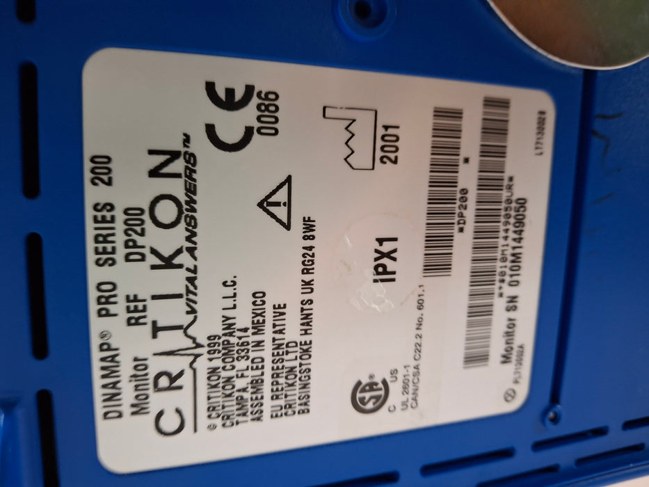 Critikon DP200 Dinamap Pro Series 200