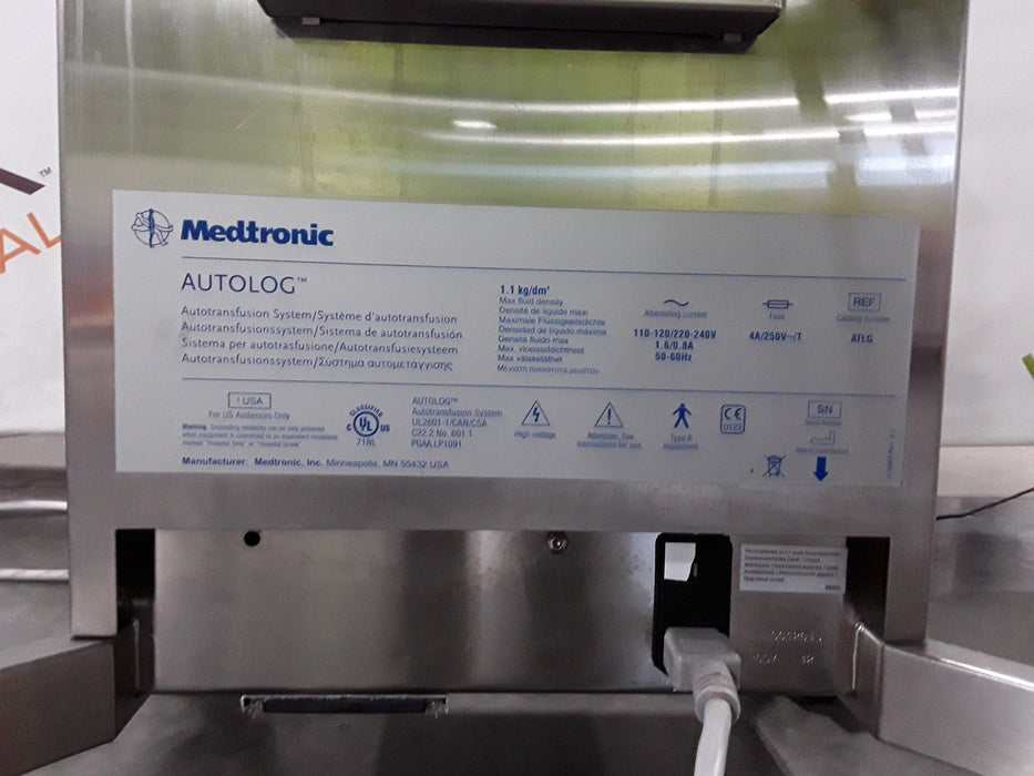 Medtronic AutoLog Autotransfusion System
