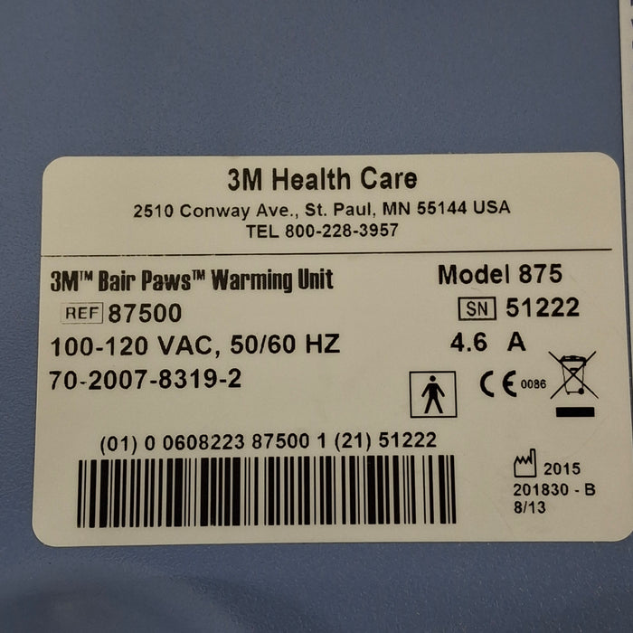 3M Bair Paws 875 Patient Warmer