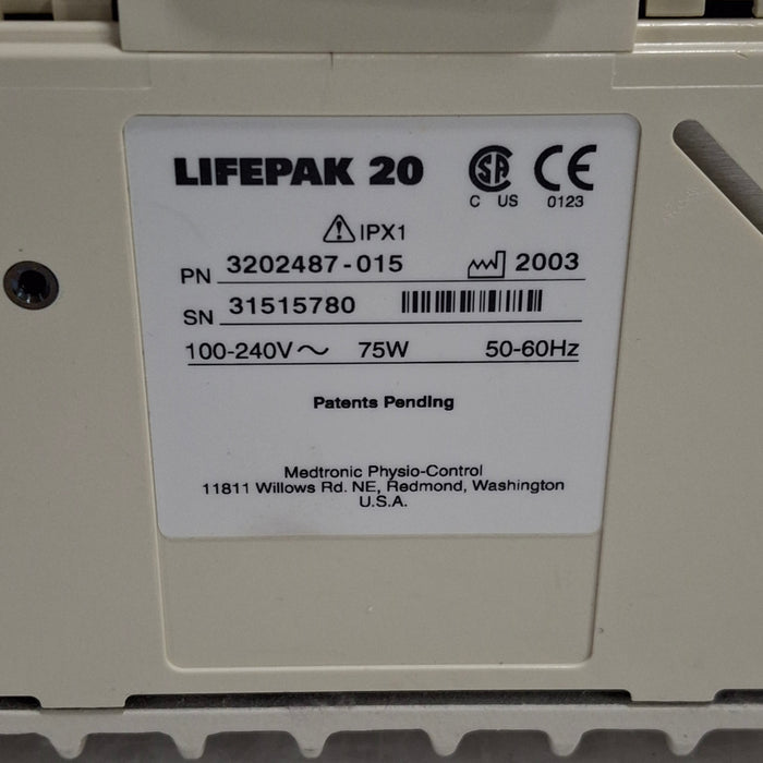 Physio-Control LifePak 20 Defibrillator