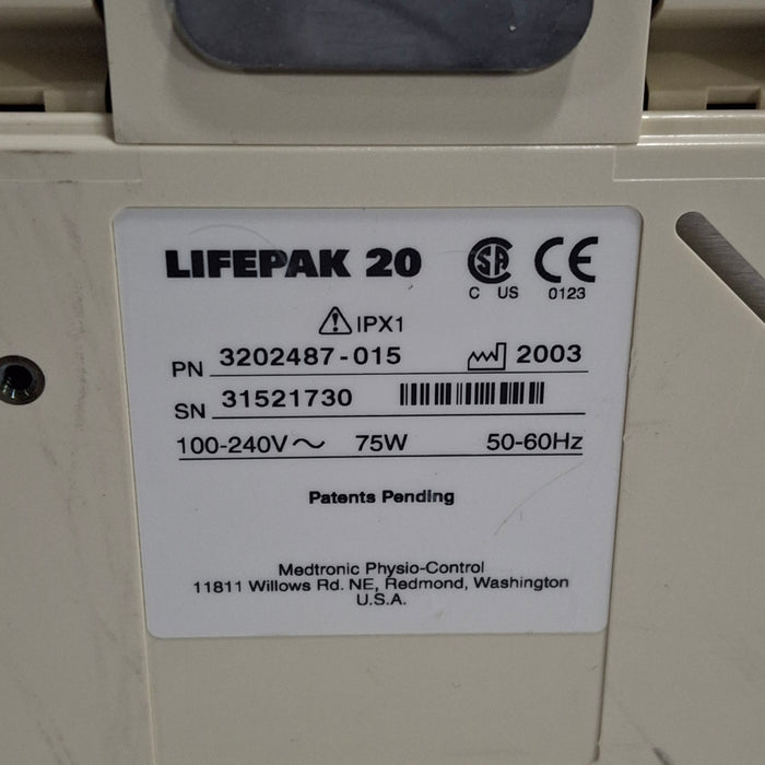 Physio-Control LifePak 20 Defibrillator
