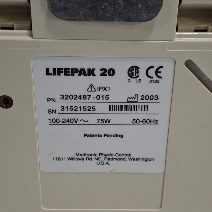 Physio-Control LifePak 20 Defibrillator