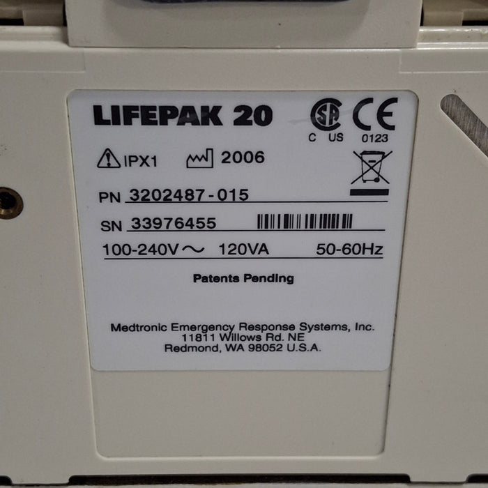 Physio-Control LifePak 20 Defibrillator