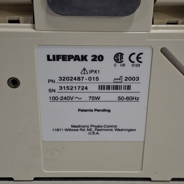 Physio-Control LifePak 20 Defibrillator