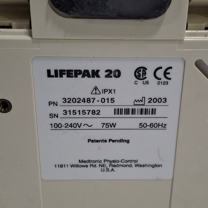 Physio-Control LifePak 20 Defibrillator