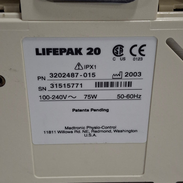 Physio-Control LifePak 20 Defibrillator