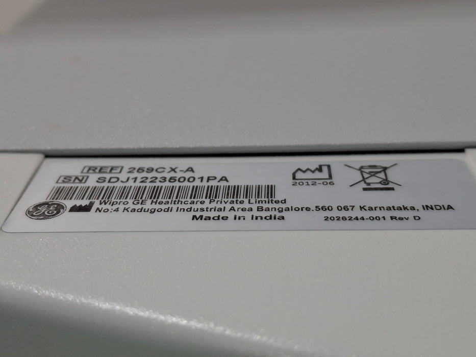 GE Healthcare Corometrics 250 Series Model 259 Fetal Monitor