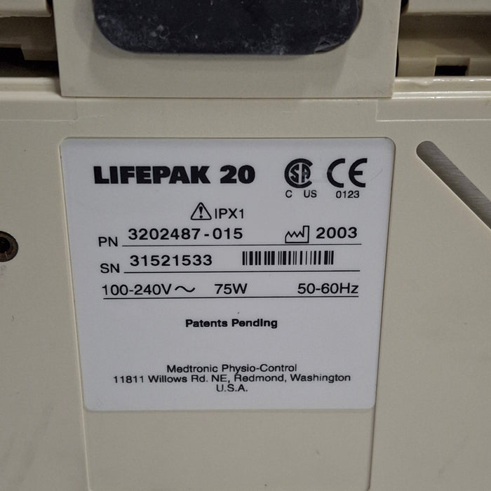 Physio-Control LifePak 20 Defibrillator
