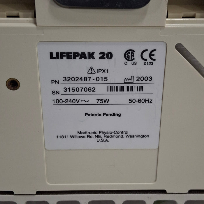 Physio-Control LifePak 20 Defibrillator