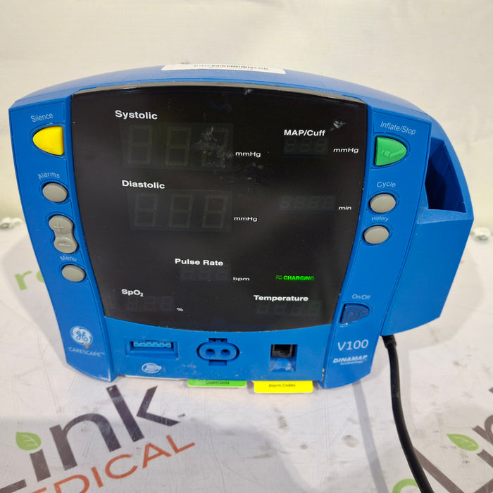 GE Healthcare Dinamap V100 - NIBP, SpO2, Temp Vital Signs Monitor