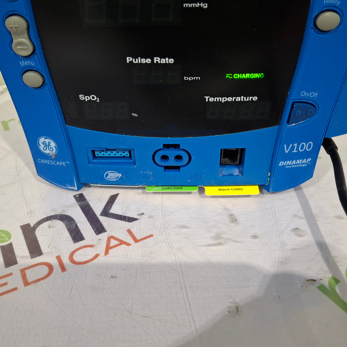 GE Healthcare Dinamap V100 - NIBP, SpO2, Temp Vital Signs Monitor