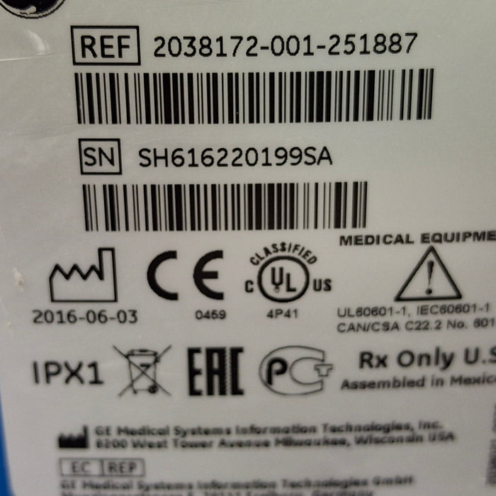 GE Healthcare Dinamap V100 - NIBP, SpO2, Temp Vital Signs Monitor