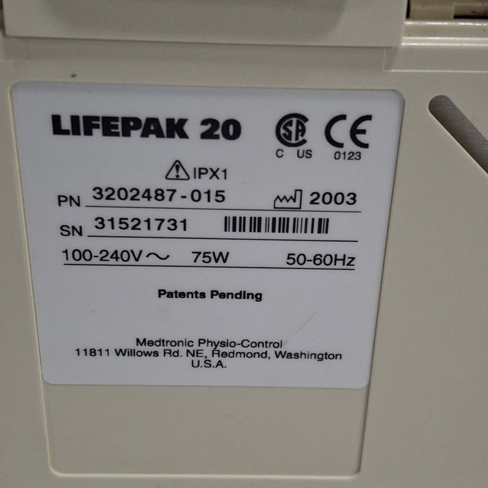 Physio-Control LifePak 20 Defibrillator