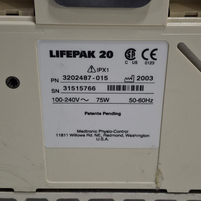 Physio-Control LifePak 20 Defibrillator