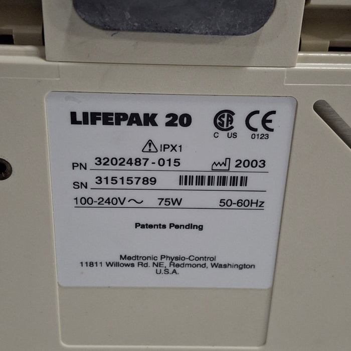 Physio-Control LifePak 20 Defibrillator