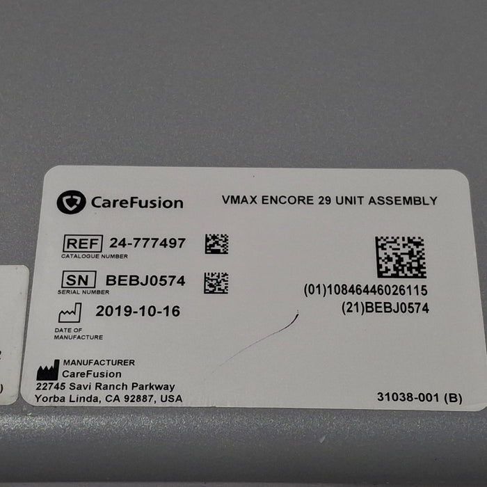 CareFusion Viasys Vmax Encore 29 PFT Pulmonary Function Test System