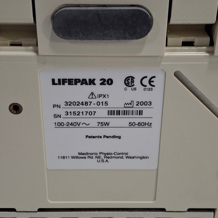 Physio-Control LifePak 20 Defibrillator